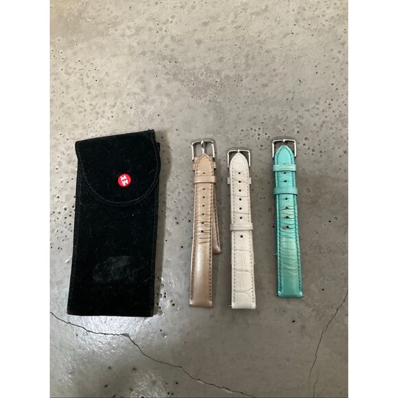 Michele Leather Watch Band Bundle - Picture 1 of 3